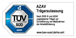 Zertifiziert nach AZAV durch den TÜV Süd